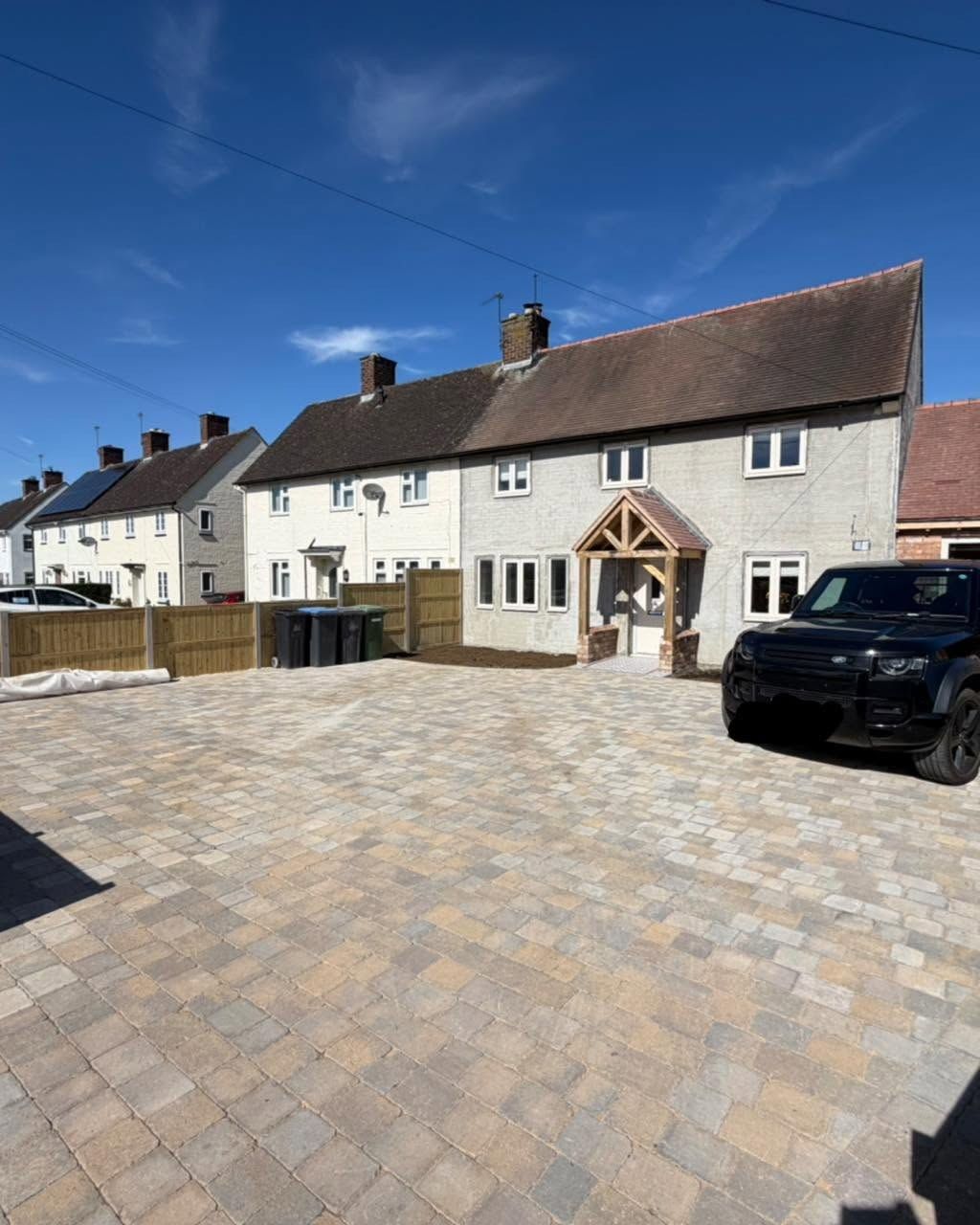 Block paved driveway